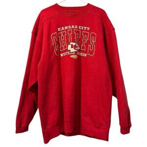 NFL Kansas City Chiefs Galt Sand‎ Crewneck Sweatshirt Sz Large 90s Athleisure